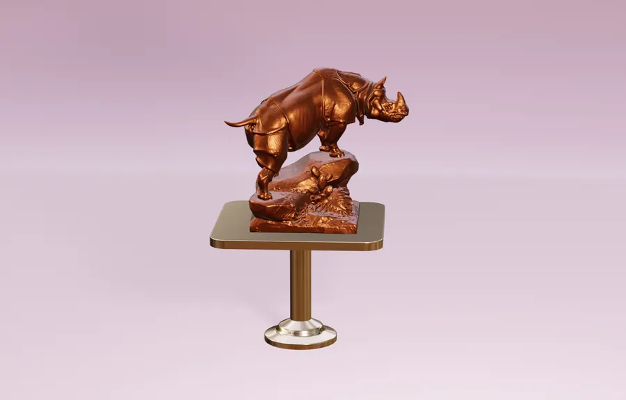 RHINO RIGID BODY, FRAME 480, SOURCE SCULPTURE