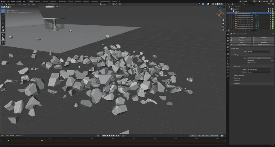 RHINO RIGID BODY, PER CELL RIGID BODY SETTINGS