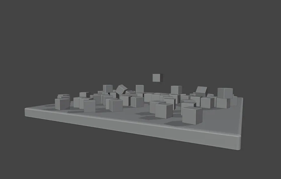 BRICK SIMULATION, LOW ANGLE PASS
