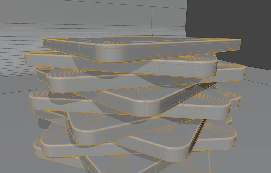SATISFYING SQUARE, WIREFRAME OVERLAY