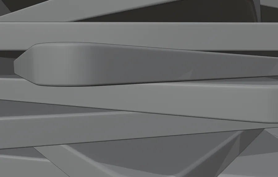 SATISFYING SQUARE, PLATE EDGE DETAIL