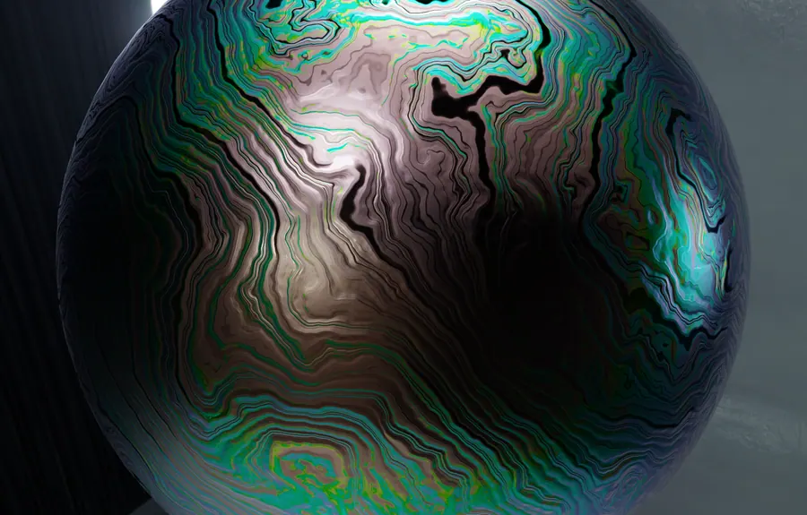 NACRE SHADER, HDRI LIT, FULL SPHERE