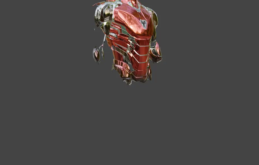 LIQUID METAL SUIT, CHEST PLATE DETAIL