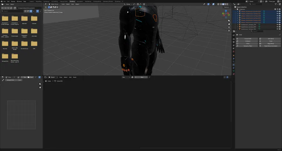 LIQUID METAL SUIT, METAL SHADER NODE TREE