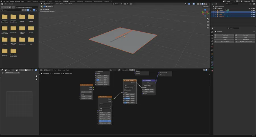 BALL TEXTURE, PROCEDURAL NODE TREE