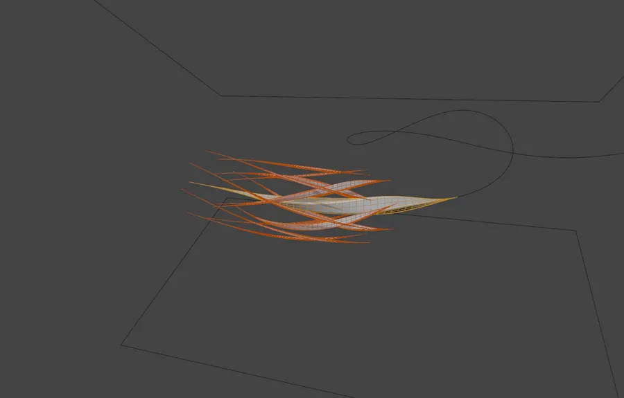CRYSTALS, WIREFRAME OVERLAY