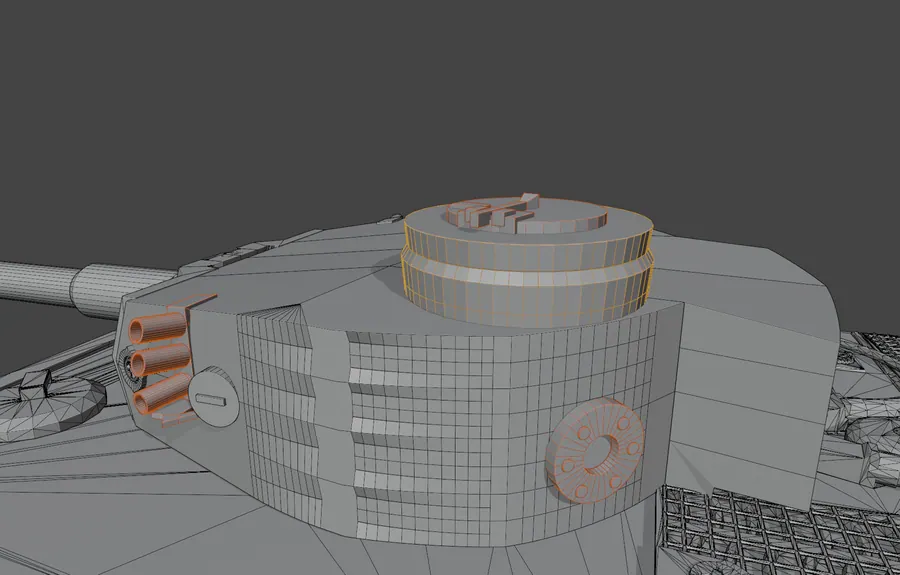 TANK BLEND, WIREFRAME OVERLAY