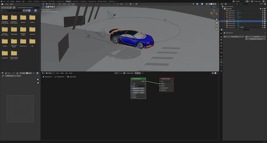 CAR AND CAMERA, MATERIAL NODE TREE