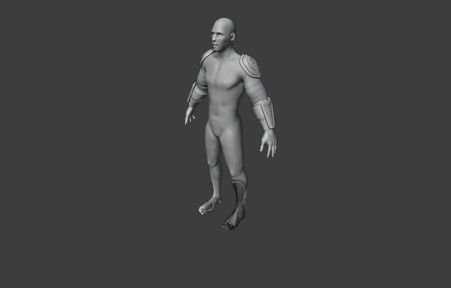 NANOMESH SUIT, SOLID SHADING, ARMOUR IN PLACE