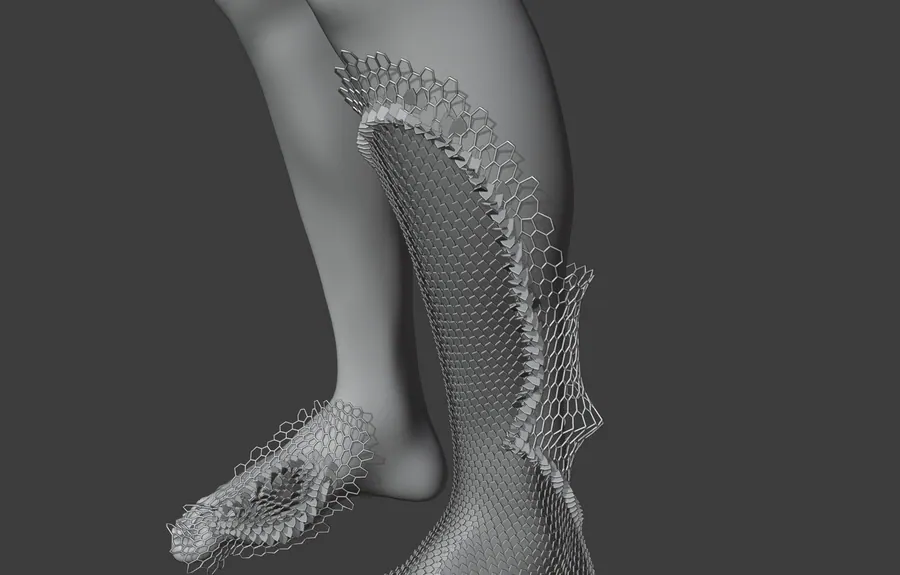 NANOMESH SUIT, LEG CAMERA, SCALES SPREADING