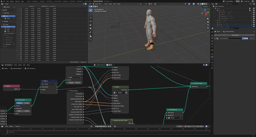 NANOMESH SUIT, SELF-CONSTRUCT NODE TREE