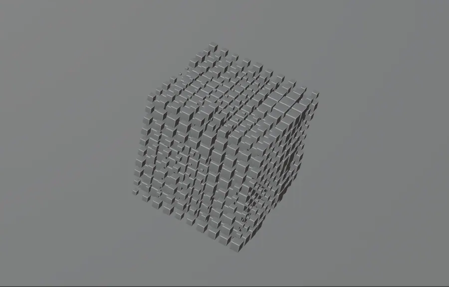 CUBE ANIMATION, SCENE CAMERA, FRAME 225