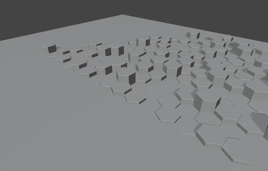 HEXAGONAL BACKGROUND, SOLID SHADING