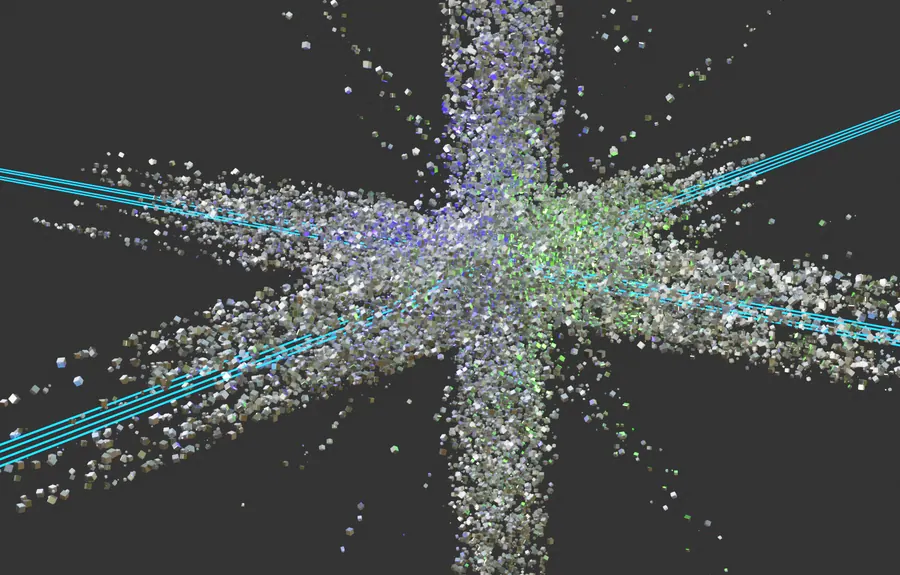 EEVEE ENVIRONMENT, SCENE CAMERA, PARTICLE BURST