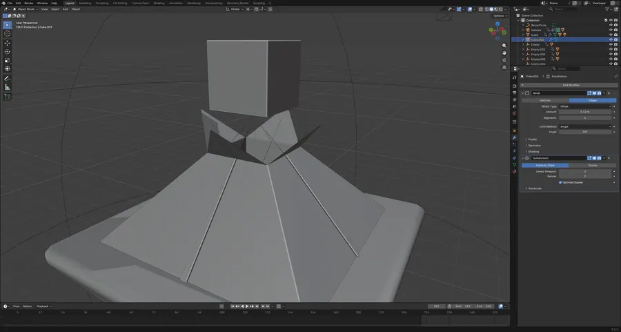 TESSERACT, MODIFIER PANEL