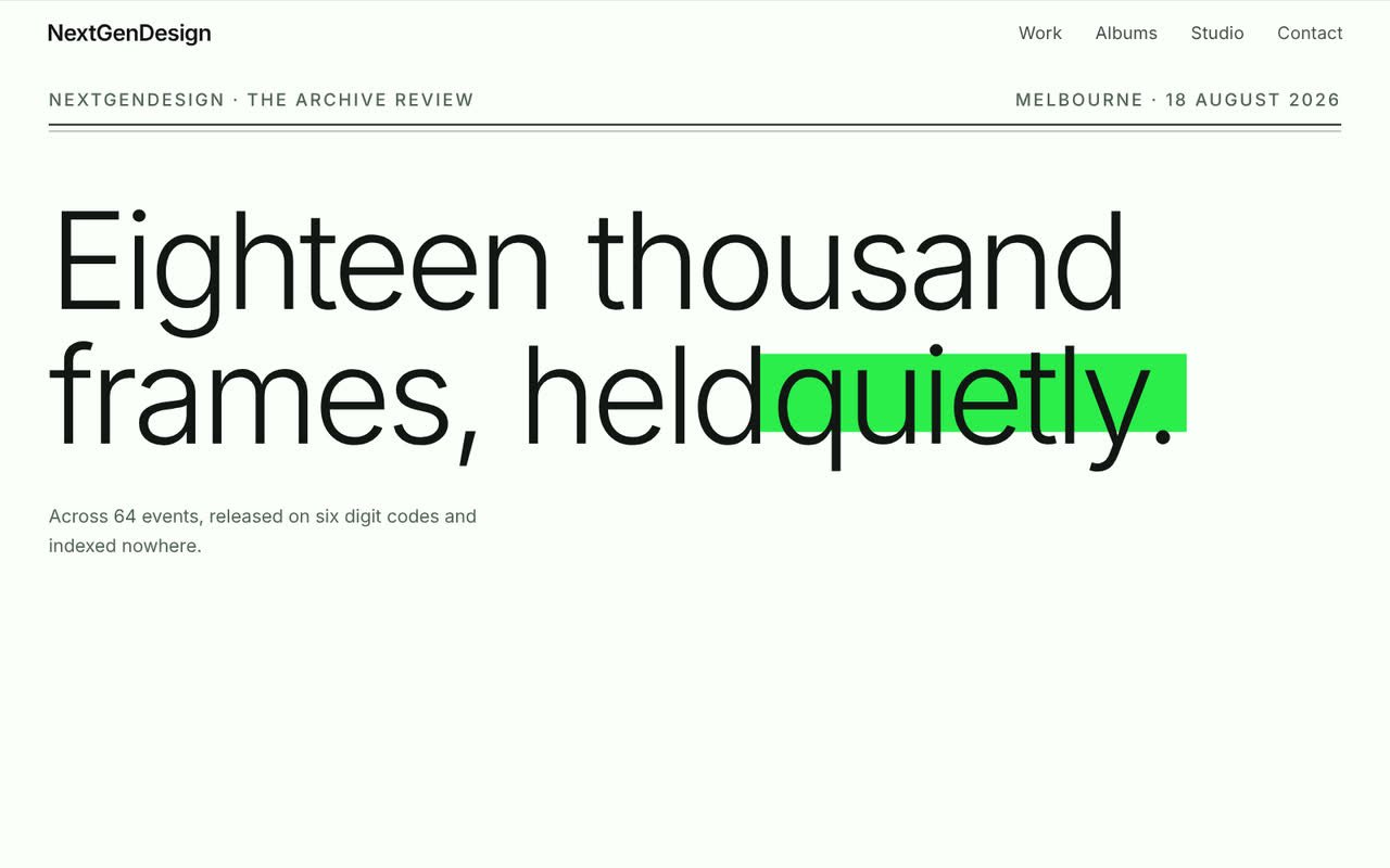 Concept 15, Broadsheet Green